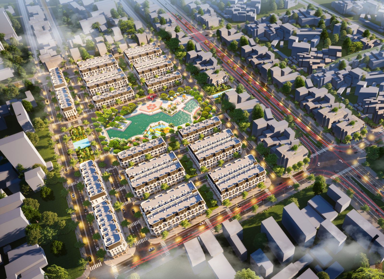 Hoàng Huy New City Hải Phòng phối cảnh tổng thể
