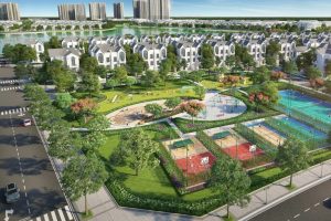 Hệ thống công viên và hồ điều hòa tại Vinhomes Dương Kinh Hệ thống công viên và hồ điều hòa tại Vinhomes Dương Kinh