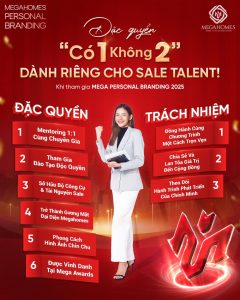 Mega Personal Branding 2025 cung cấp chương trình mentoring 1:1