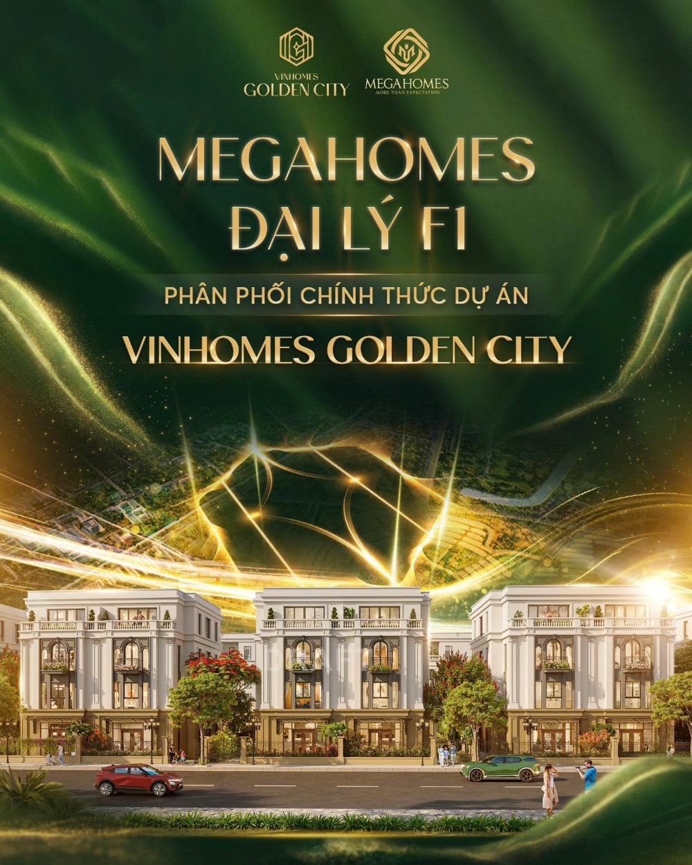 Megahomes tự hào là đại lý F1 phân phối dự án Vinhomes Golden City Megahomes tự hào là đại lý F1 phân phối dự án Vinhomes Golden City