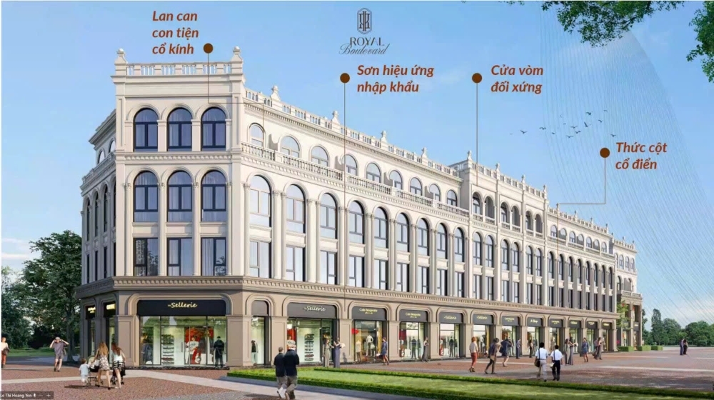 The Royal Boulevard Vinhomes Vũ Yên sở hữu kiến trúc Ý độc đáo The Royal Boulevard Vinhomes Vũ Yên sở hữu kiến trúc Ý độc đáo