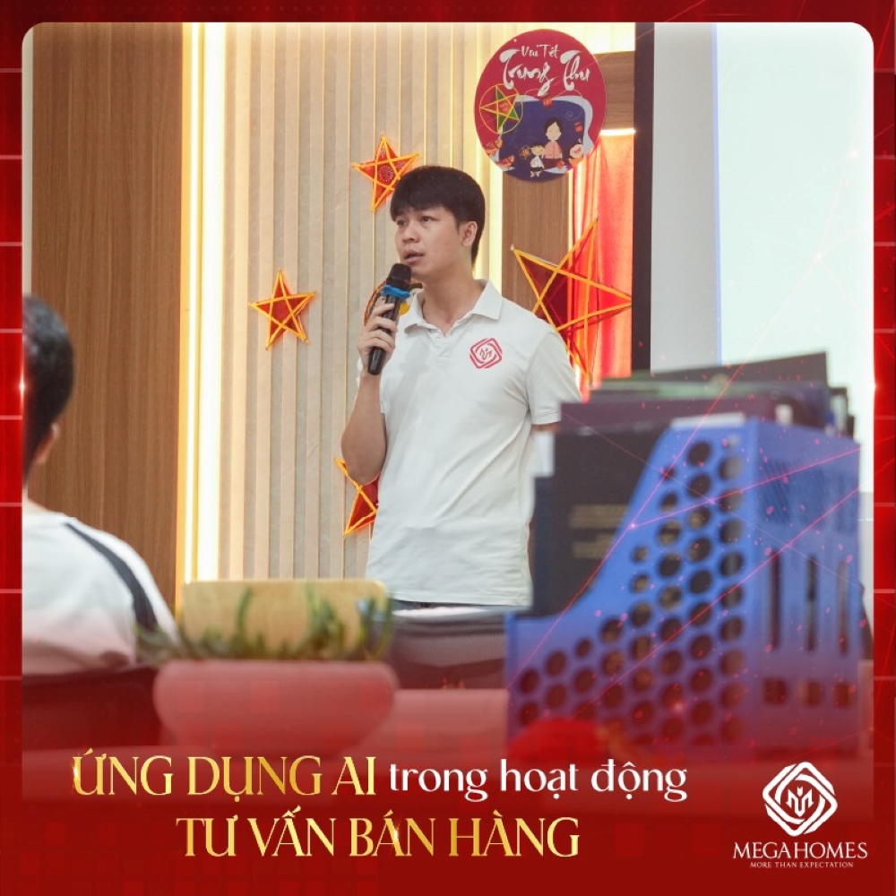 Chương trình đào tạo ứng dụng AI tại Megahomes: Bước tiến chiến lược trong nâng cao hiệu suất tư vấn bán hàng Chương trình đào tạo ứng dụng AI tại Megahomes: Bước tiến chiến lược trong nâng cao hiệu suất tư vấn bán hàng