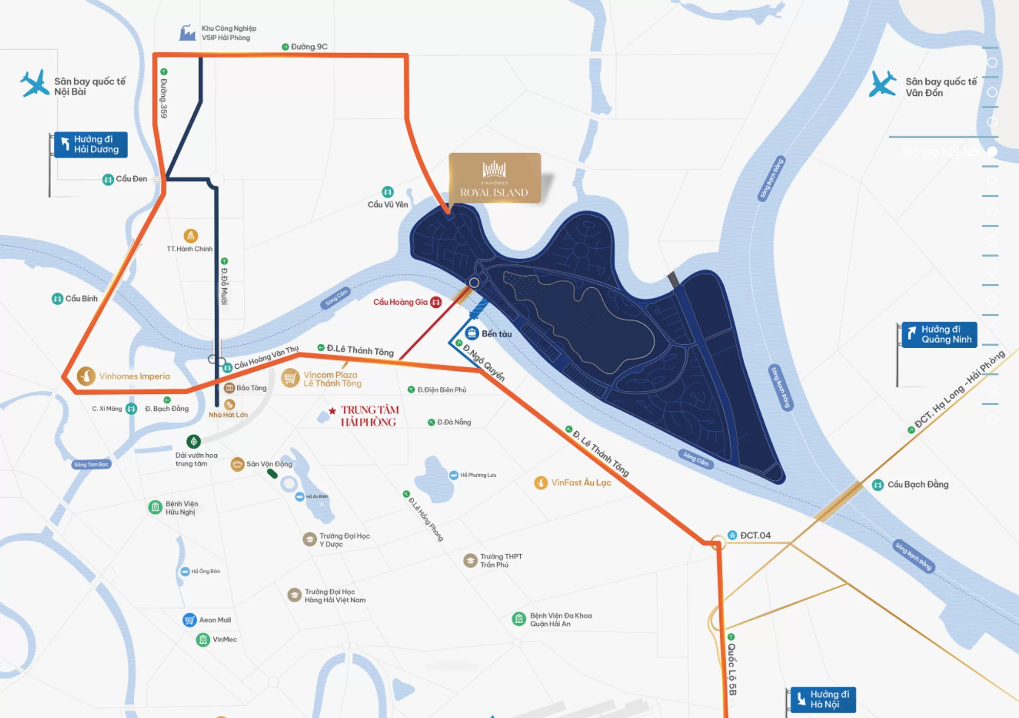 Vị trí dự án Vinhomes Vũ Yên