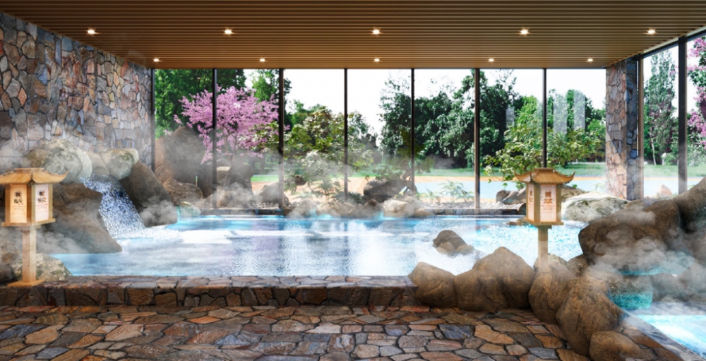 Khoáng nóng Onsen tại The Komorebi Vinhomes Royal Island được cấp từ nguồn nào