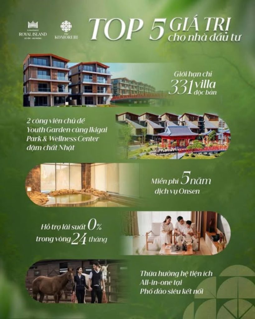 Giá trị cho nhà đầu tư The Komorebi tại Vinhomes Royal Island – 5 lý do khiến sản phẩm khan hiếm này luôn “hot” trong 2025