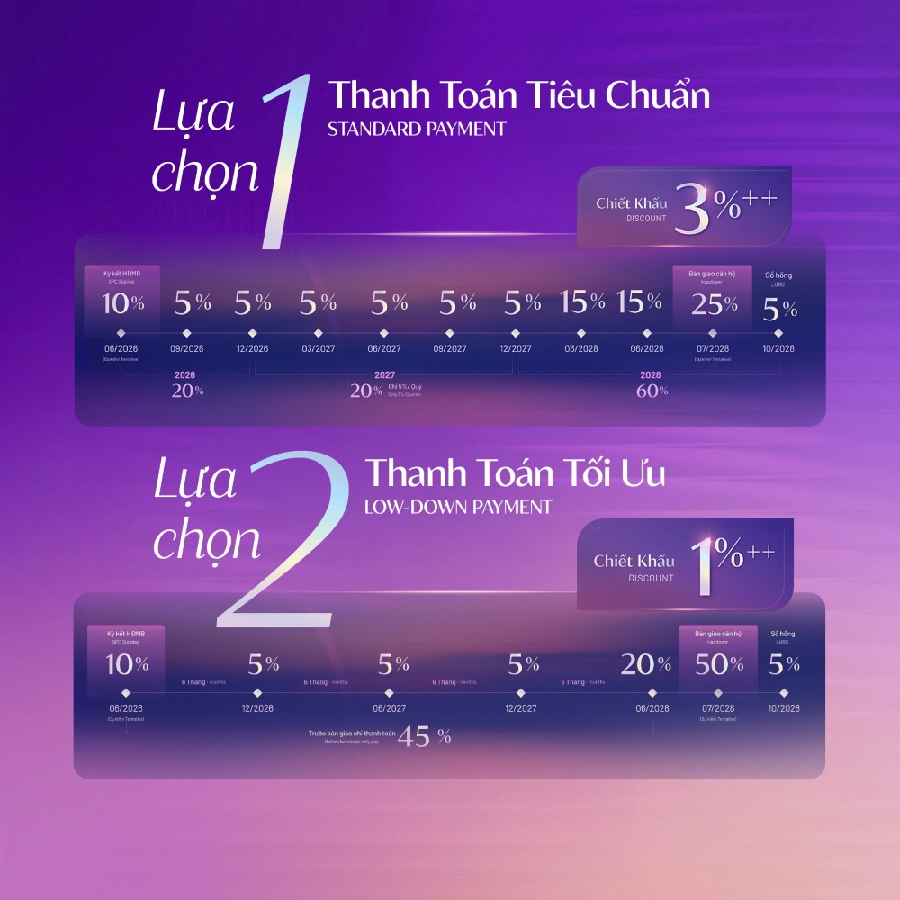 Phương án thanh toán tiêu chuẩn và thanh toán tối ưu tại dự án chung cư Ambience Phương án thanh toán tiêu chuẩn và thanh toán tối ưu tại dự án chung cư Ambience