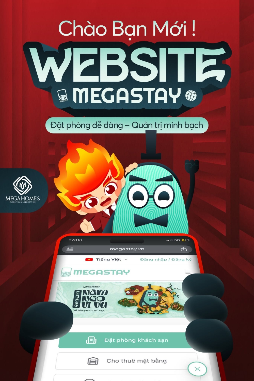 Chính thức ra mắt website MegaStay: Dịch chuyển số hóa trong quản trị BĐS và đặt phòng tại đảo Vũ Yên